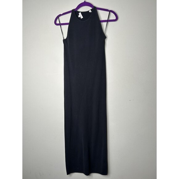 ALC Marc Black Sleeveless Racerback Knit Midi Dress Women's Size Small S - Picture 1 of 8